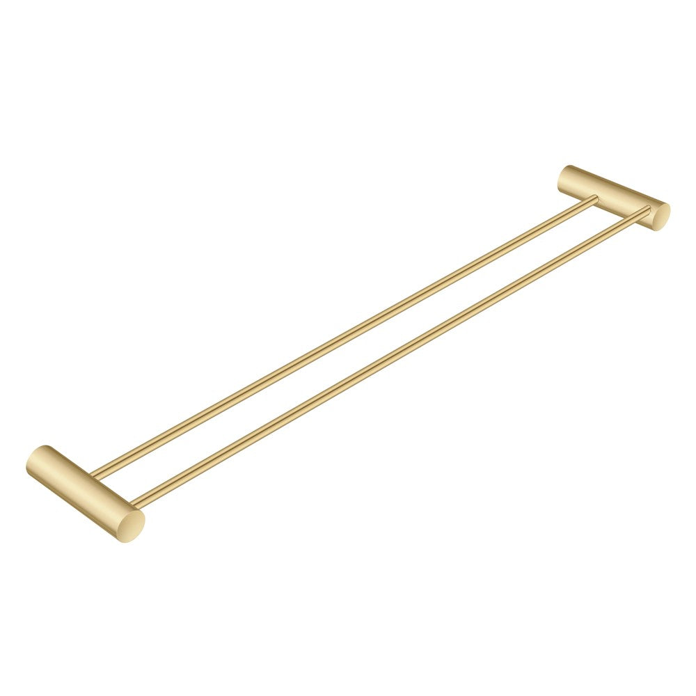 600mm Brushed Brass Double Towel Rail - MTO Marbles & Tiles Outlet