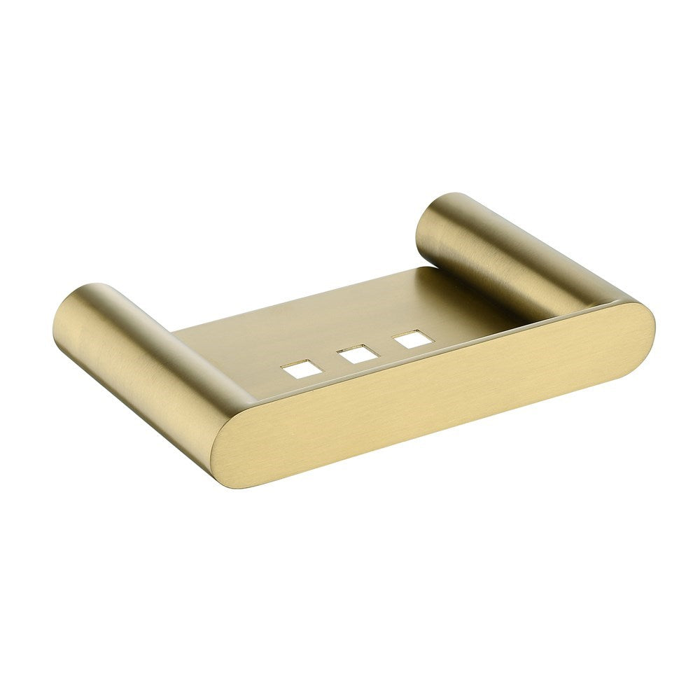 RUSHY - Brushed Brass Soap Dish - MTO Marbles & Tiles Outlet