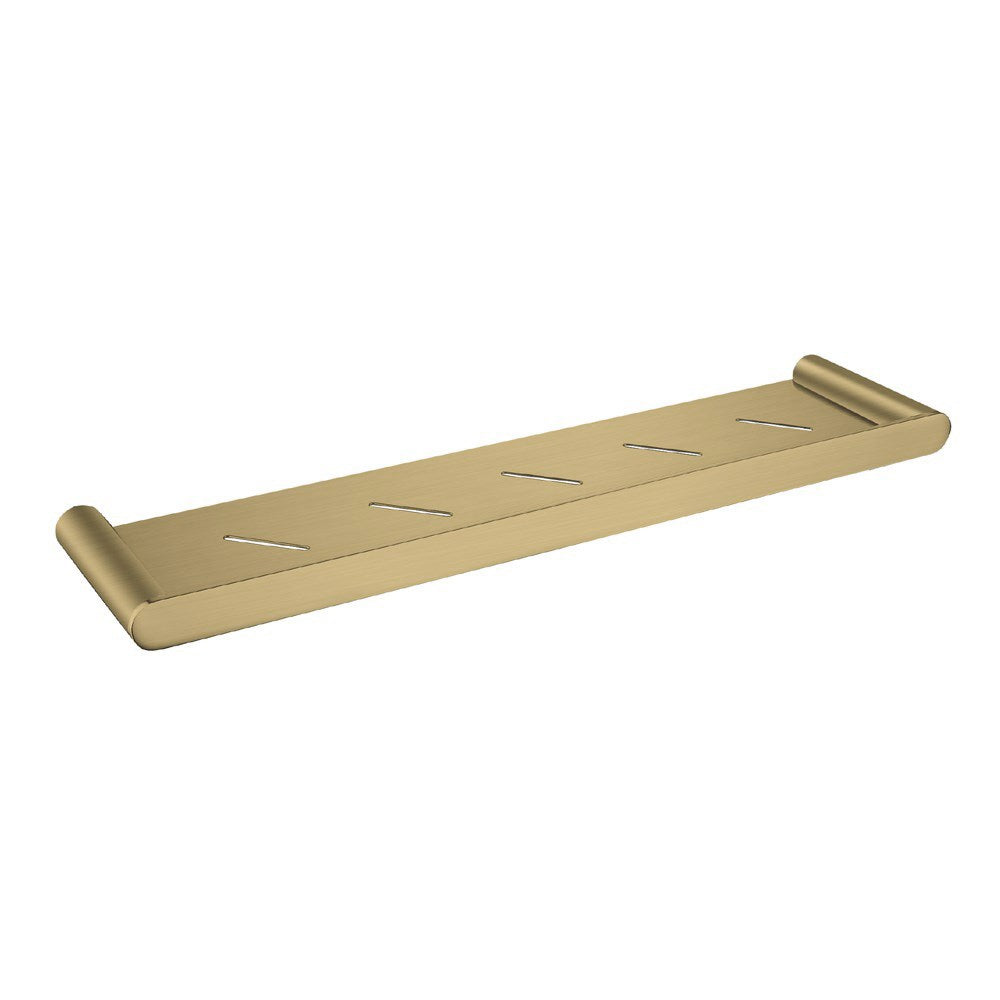 RUSHY - Brushed Brass Shelf - MTO Marbles & Tiles Outlet