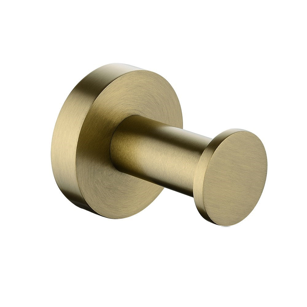 LUCID PIN - Brushed Brass Robe Hook - MTO Marbles & Tiles Outlet