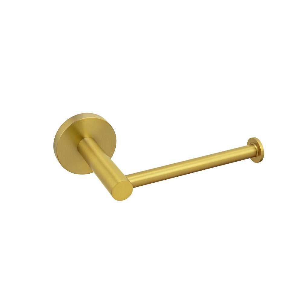 LUCID PIN - Brushed Brass Toilet Paper Holder - MTO Marbles & Tiles Outlet
