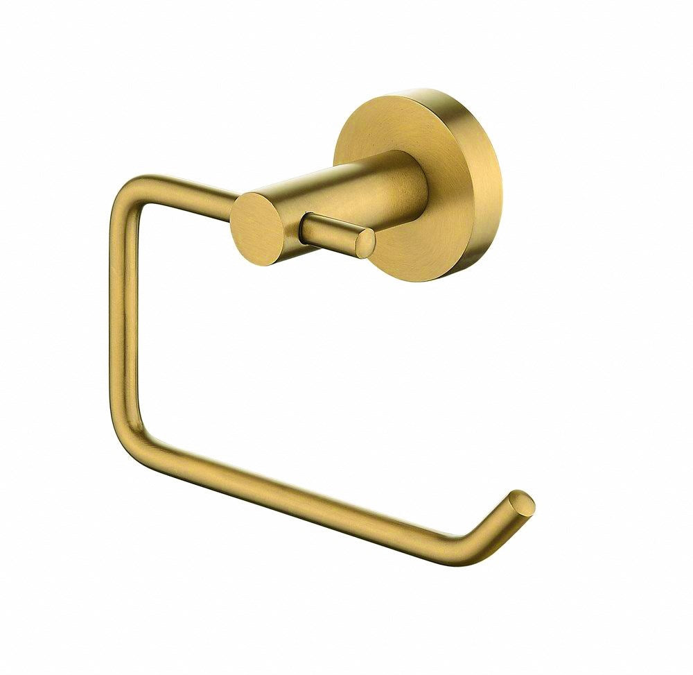 LUCID PIN - Brushed Brass Toilet Paper Holder - MTO Marbles & Tiles Outlet