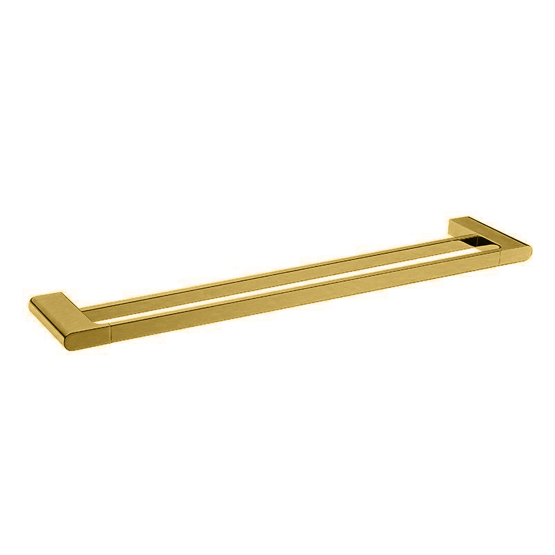 VOG - 800mm Brushed Brass Double Towel Rail - MTO Marbles & Tiles Outlet