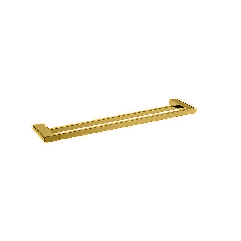 VOG - 600mm Brushed Brass Double Towel Rail - MTO Marbles & Tiles Outlet
