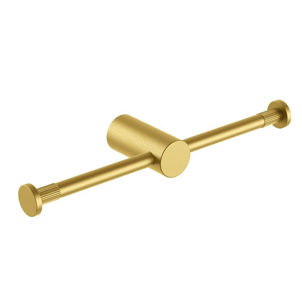 CADDENCE - Brushed Brass Toilet Paper Holder - MTO Marbles & Tiles Outlet