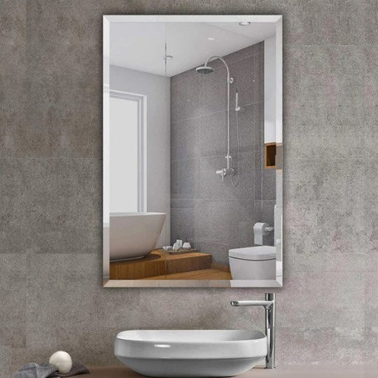 1500x900mm Bevel Edge Rectangle Plain Mirror - MTO Marbles & Tiles Outlet