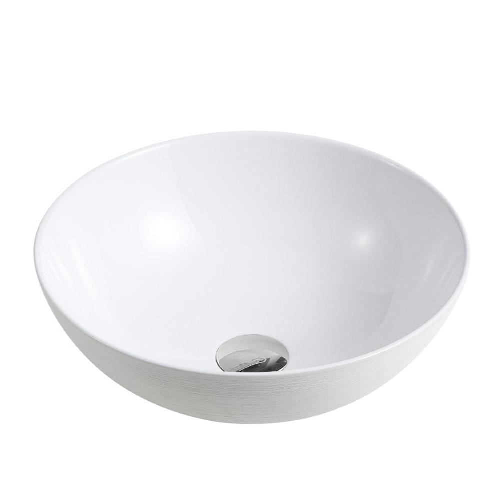 Chur 03 Counter-top Round-edged Square Basin - Touchline White - MTO Marbles & Tiles Outlet