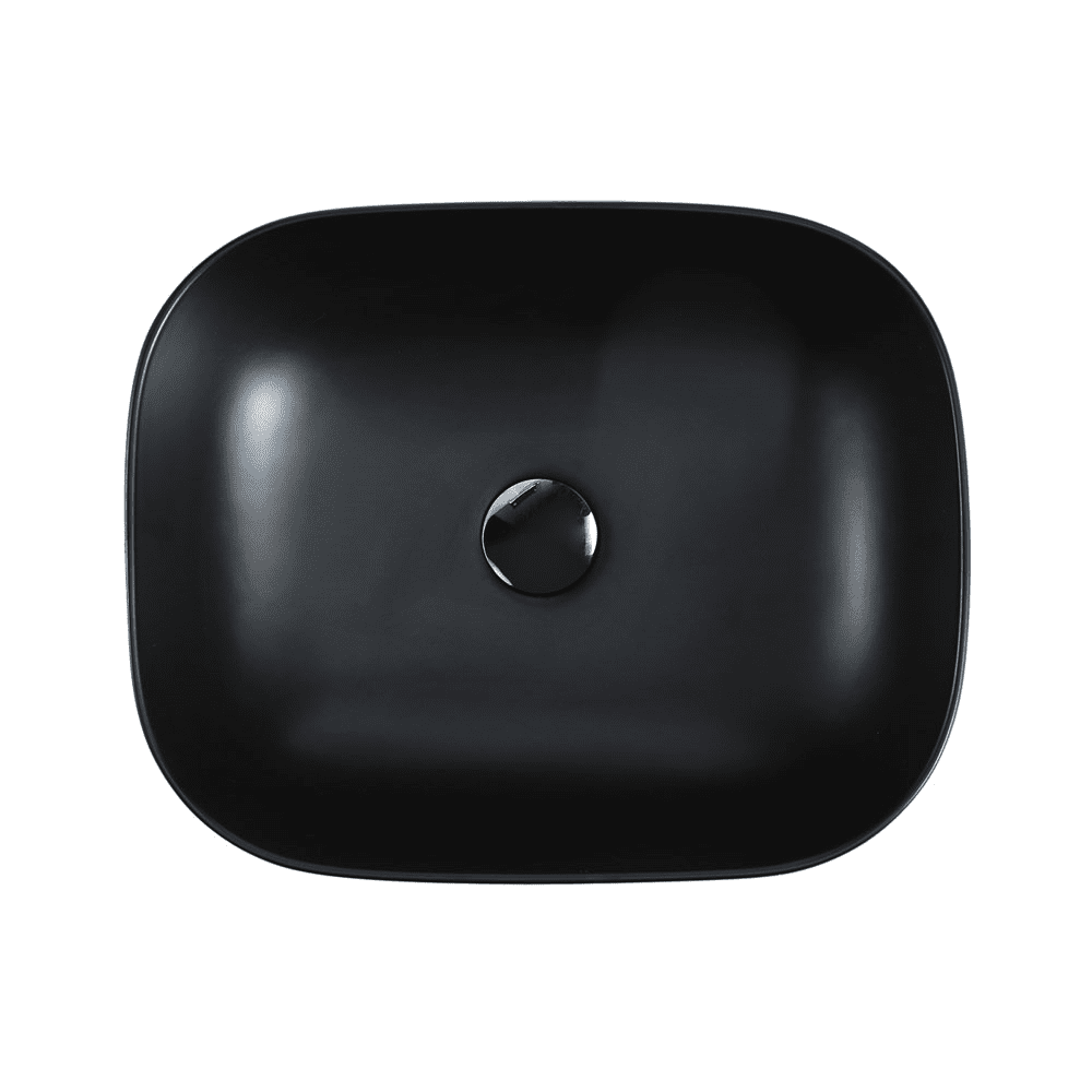 Chur 43 Counter-top Round-edged Square Basin - Matt Black - MTO Marbles & Tiles Outlet