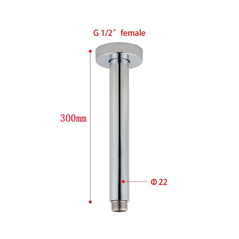 300mm Chrome Ceiling Shower Arm - MTO Marbles & Tiles Outlet