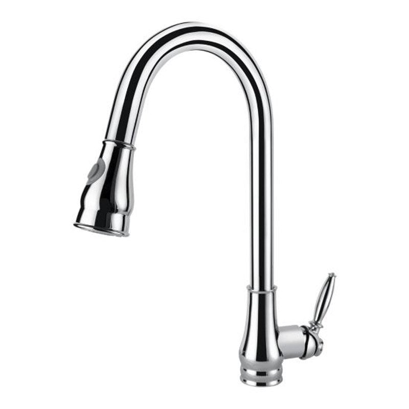 Chrome Pull Out Kitchen Mixer - MTO Marbles & Tiles Outlet