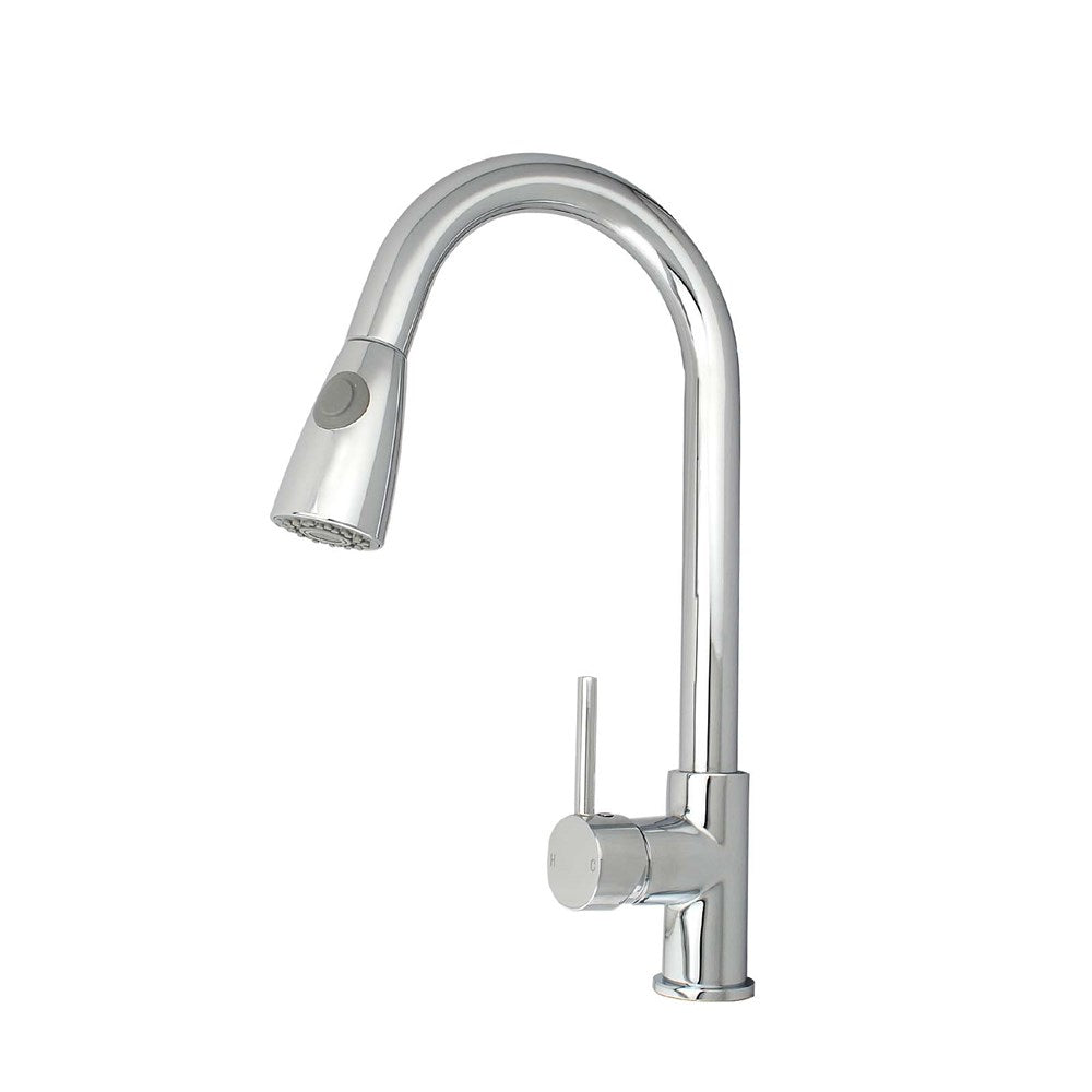 Chrome Pull Out Kitchen Mixer - MTO Marbles & Tiles Outlet