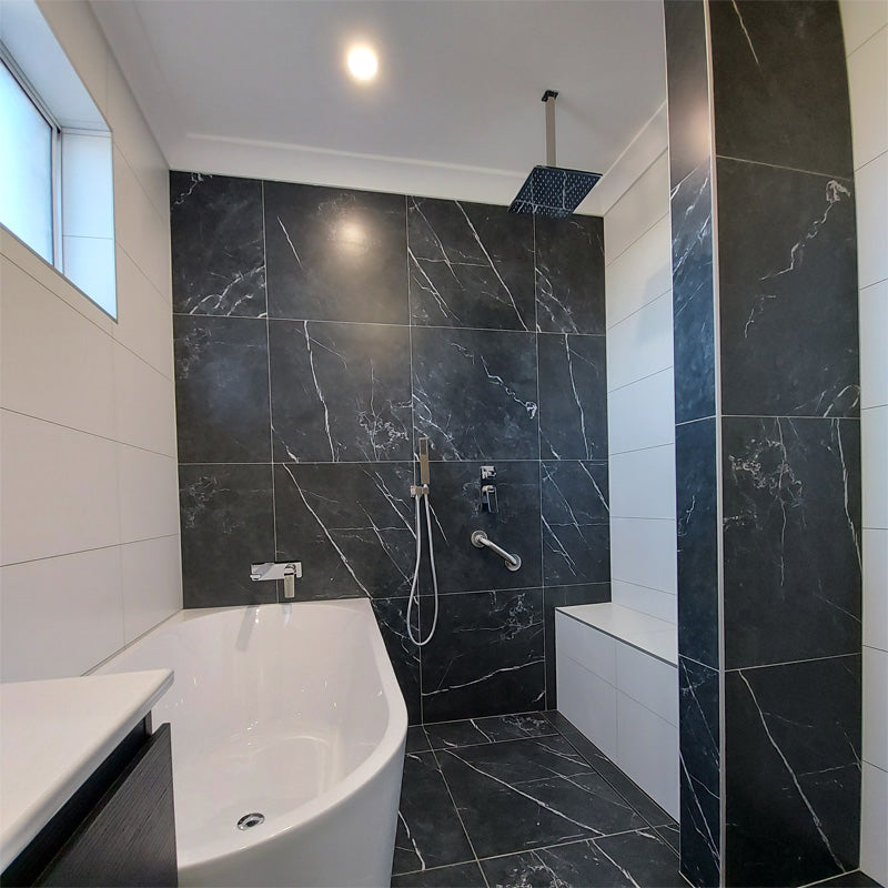 400mm Chrome Ceiling Shower Arm - MTO Marbles & Tiles Outlet