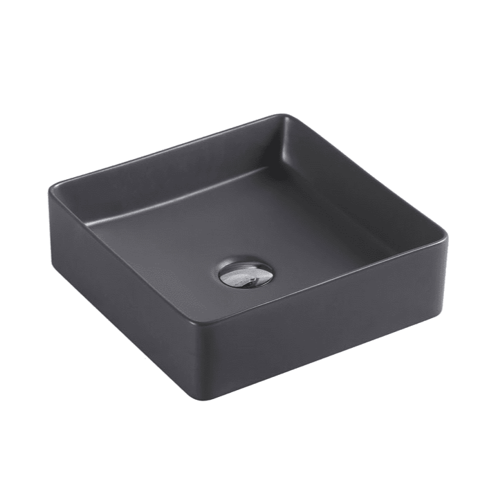 Etna 79 Series Counter-top Square Art Basin - Nero Grey - MTO Marbles & Tiles Outlet
