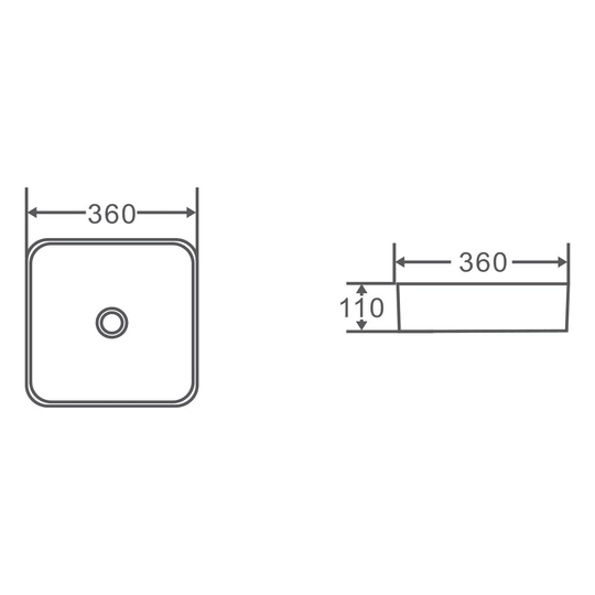 Etna 79 Series Counter-top Square Art Basin - Antique Green - MTO Marbles & Tiles Outlet