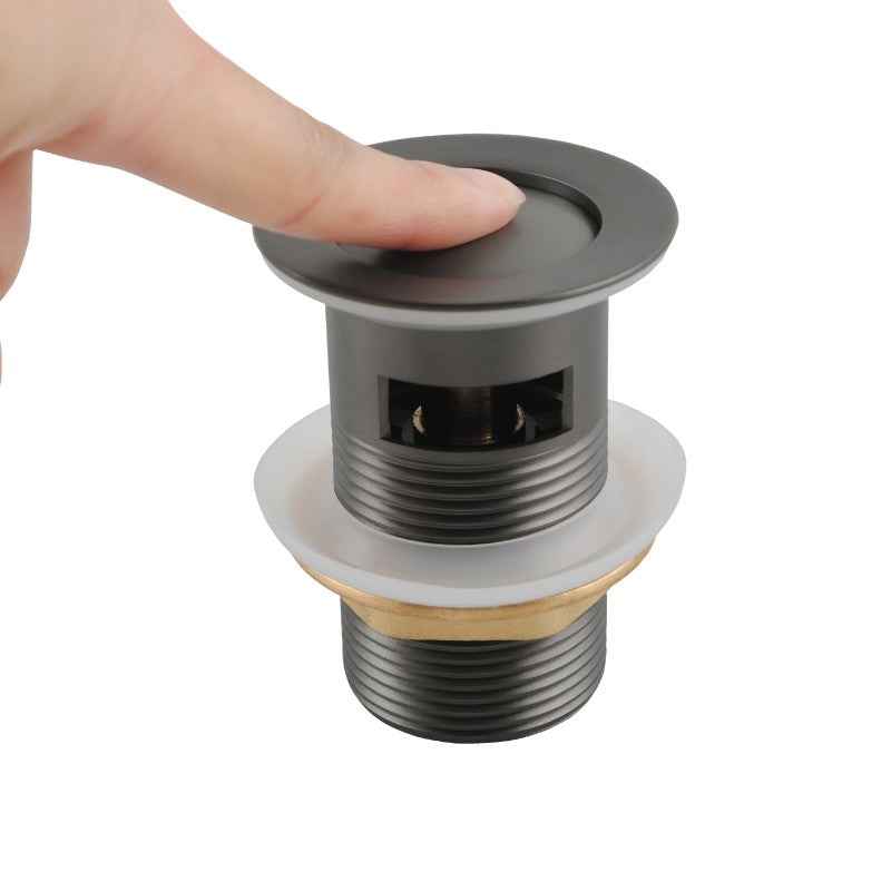Gunmetal Pop Up Waste Overflow - MTO Marbles & Tiles Outlet