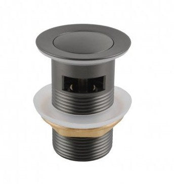 Gunmetal Pop Up Waste Overflow - MTO Marbles & Tiles Outlet