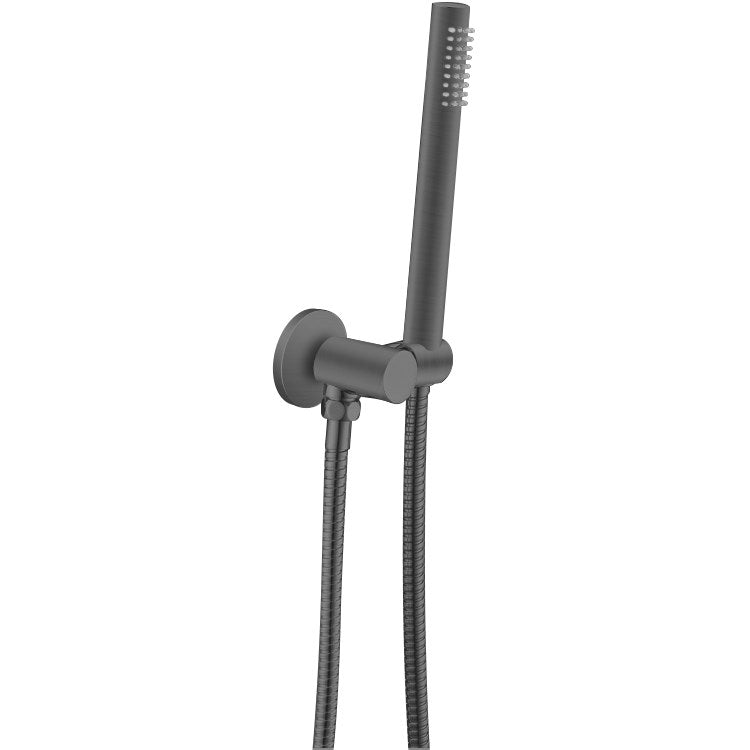 Gunmetal Shower Rail with Handheld Shower - MTO Marbles & Tiles Outlet