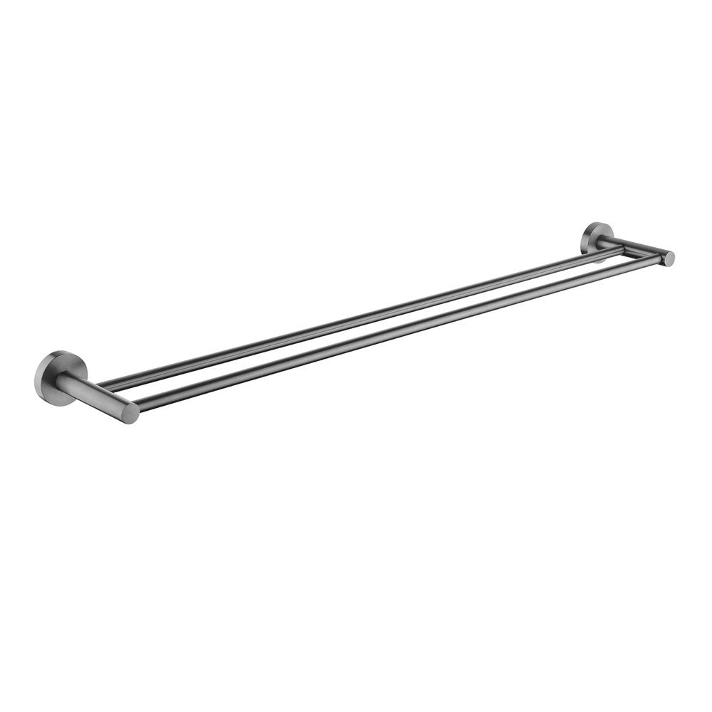 LUCID PIN - Gunmetal Cuttable Double Towel Rail - MTO Marbles & Tiles Outlet
