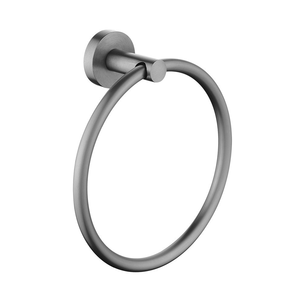 LUCID PIN - Gunmetal Towel Ring - MTO Marbles & Tiles Outlet