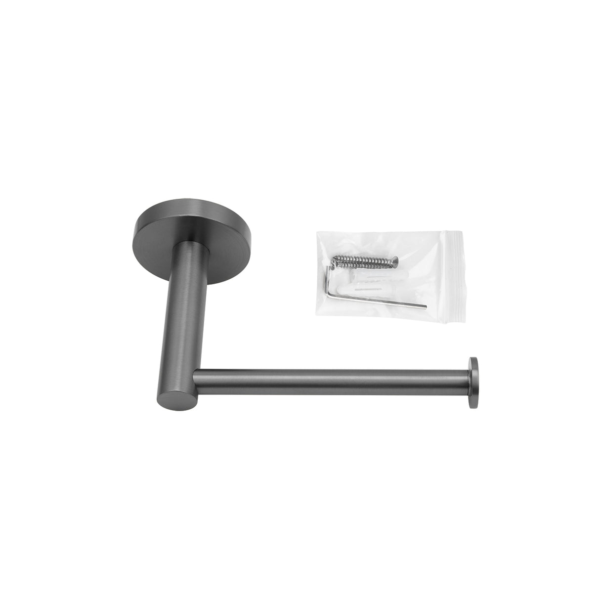 LUCID PIN - Gunmetal Toilet Paper Holder - MTO Marbles & Tiles Outlet