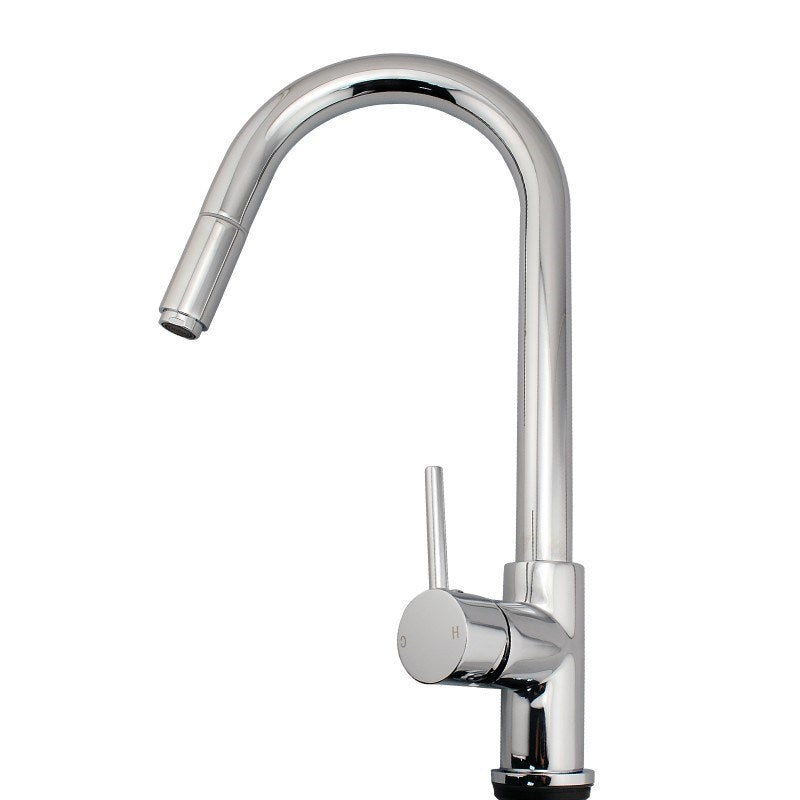 Chrome Pull Out Kitchen Mixer - MTO Marbles & Tiles Outlet