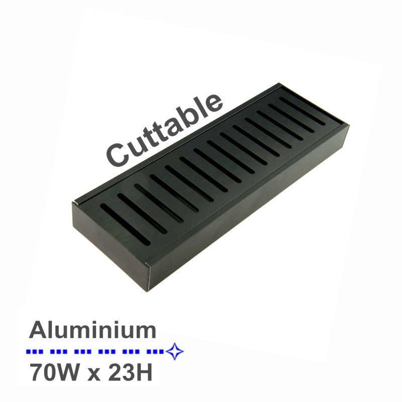 100x70x23mm Black Floor Grate - MTO Marbles & Tiles Outlet