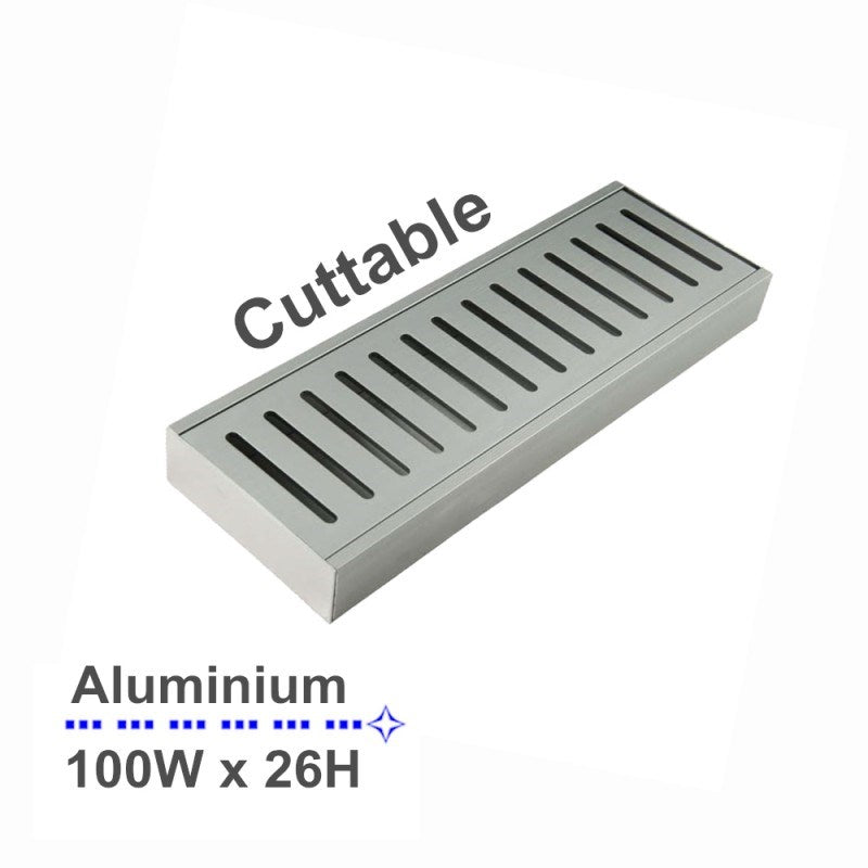 100x100x26mm Chrome Floor Grate - MTO Marbles & Tiles Outlet