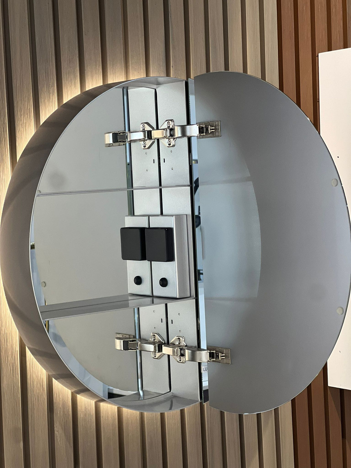 600x600x110mm LED Shaving Cabinet - MTO Marbles & Tiles Outlet