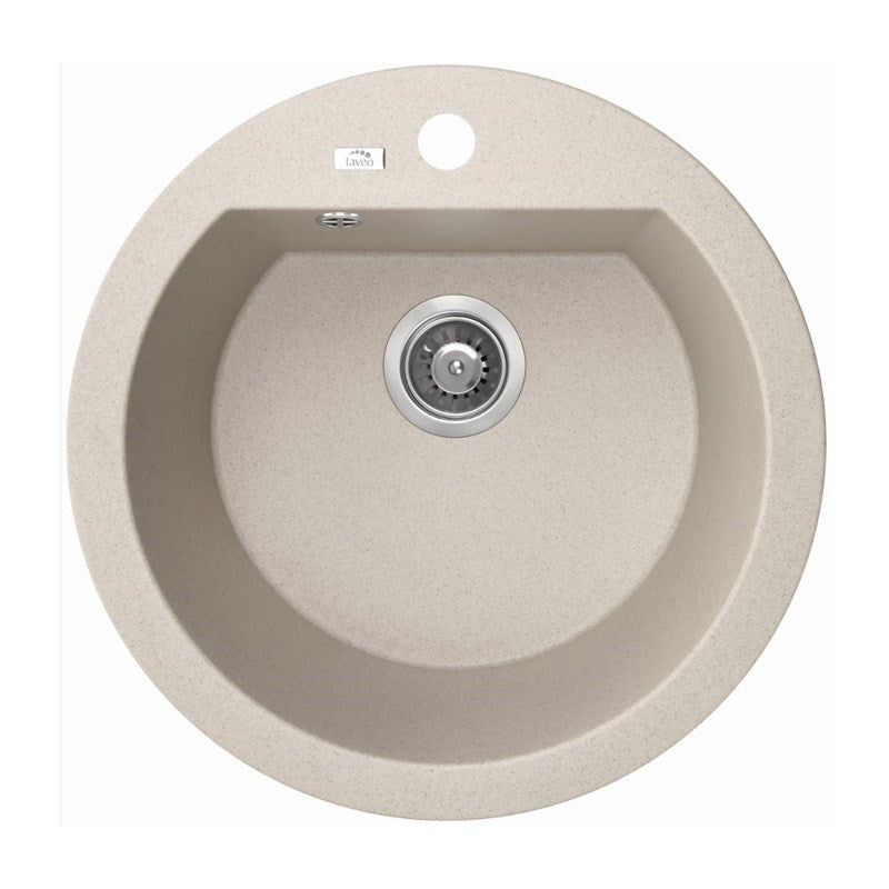 510x205mm Beige Granite Single Bowl Kitchen Sink - MTO Marbles & Tiles Outlet