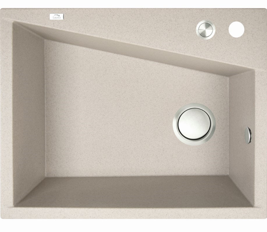 480x600x227mm Beige Granite Single Bowl Kitchen Sink - MTO Marbles & Tiles Outlet