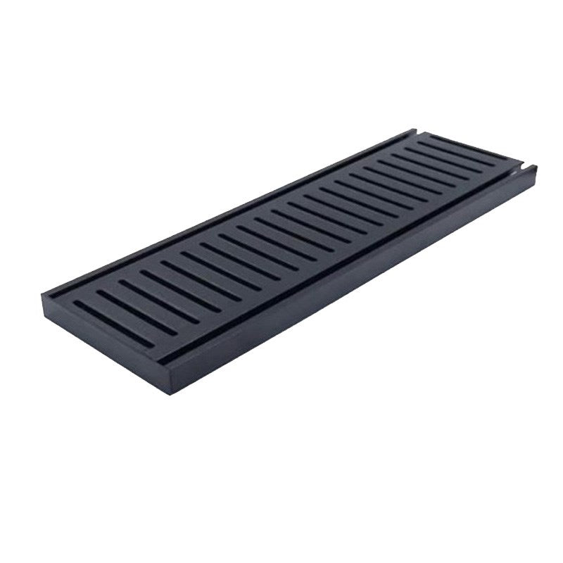 100x100x14mm Brushed Black Ezy Flow Floor Grate - MTO Marbles & Tiles Outlet