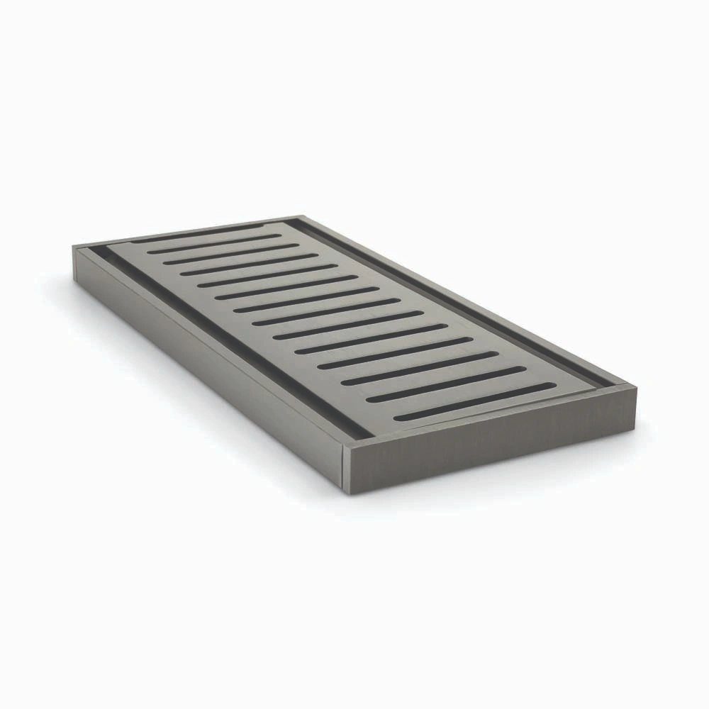 100x100x14mm Gunmetal Ezy Flow Floor Grate - MTO Marbles & Tiles Outlet