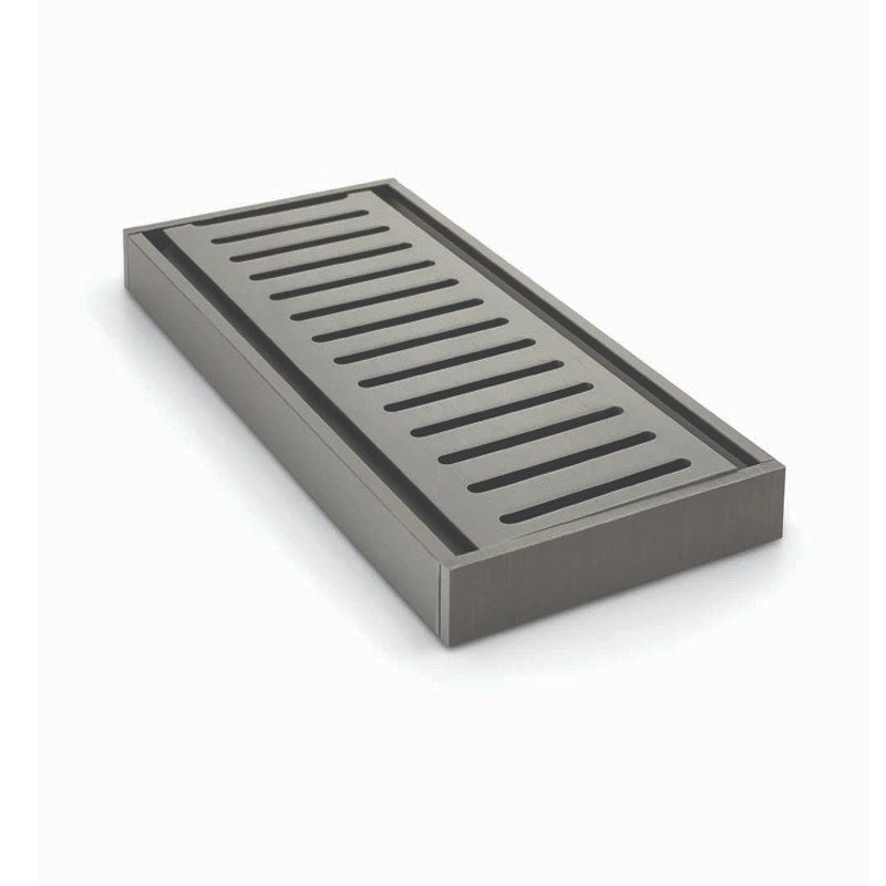 100x100x21mm Gunmetal Ezy Flow Floor Grate - MTO Marbles & Tiles Outlet