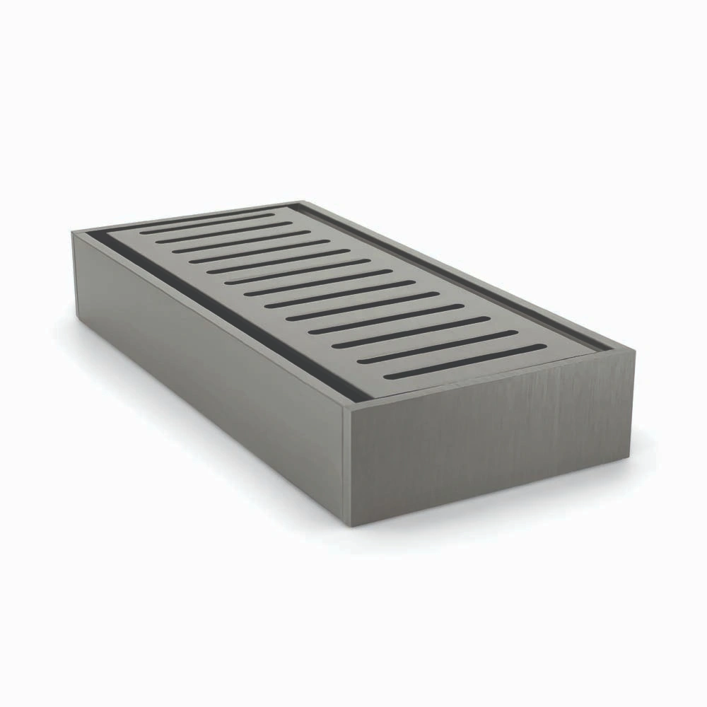 100x100x35mm Gunmetal Ezy Flow Floor Grate - MTO Marbles & Tiles Outlet