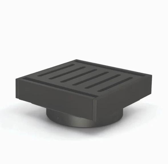 Muses Brushed Black Ezy Flow Floor Waste 100*100*21mm - MTO Marbles & Tiles Outlet