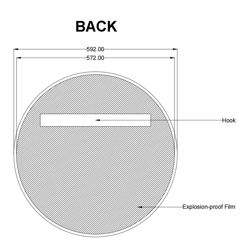 600mm Gunmetal Framed Mirror - MTO Marbles & Tiles Outlet