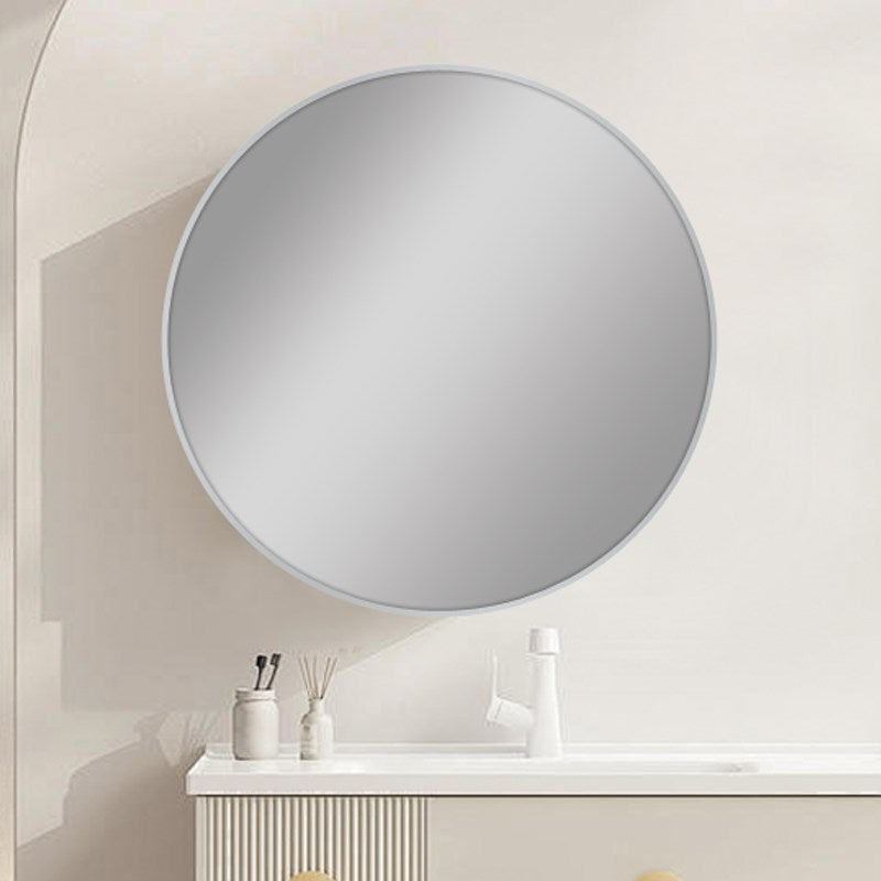 800mm Brushed Nickel Framed Mirror - MTO Marbles & Tiles Outlet