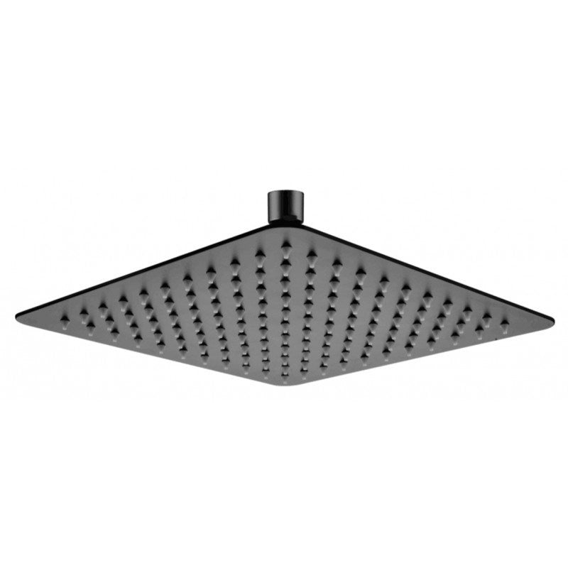250mm Black Shower Head - MTO Marbles & Tiles Outlet