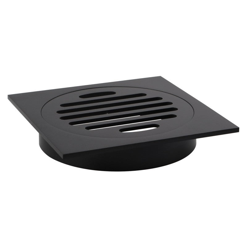 110x110mm Black Floor Drain - MTO Marbles & Tiles Outlet