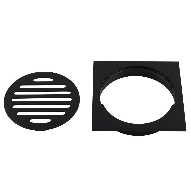 110x110mm Black Floor Drain - MTO Marbles & Tiles Outlet