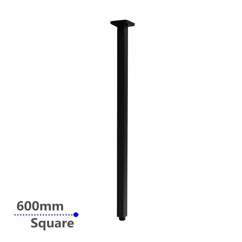600mm Black Ceiling Shower Arm - MTO Marbles & Tiles Outlet