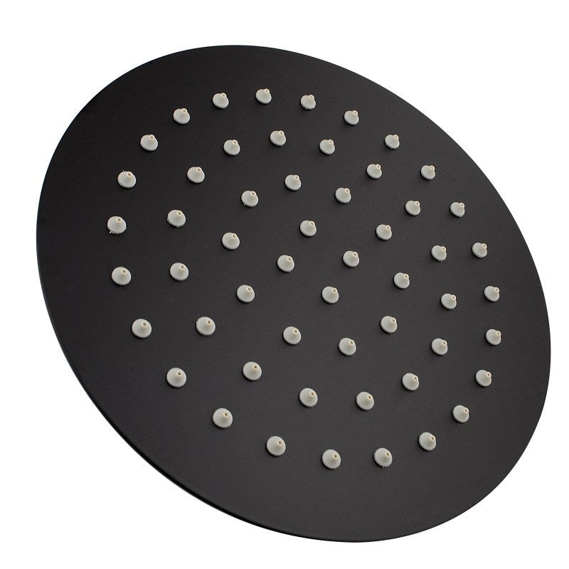 200mm Black Shower Head - MTO Marbles & Tiles Outlet