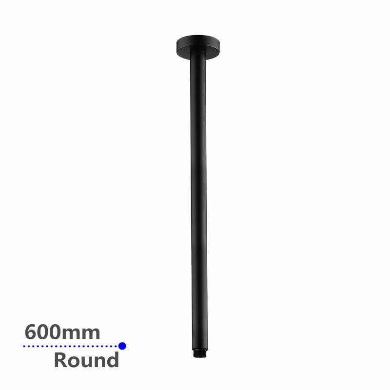 600mm Black Ceiling Shower Arm - MTO Marbles & Tiles Outlet