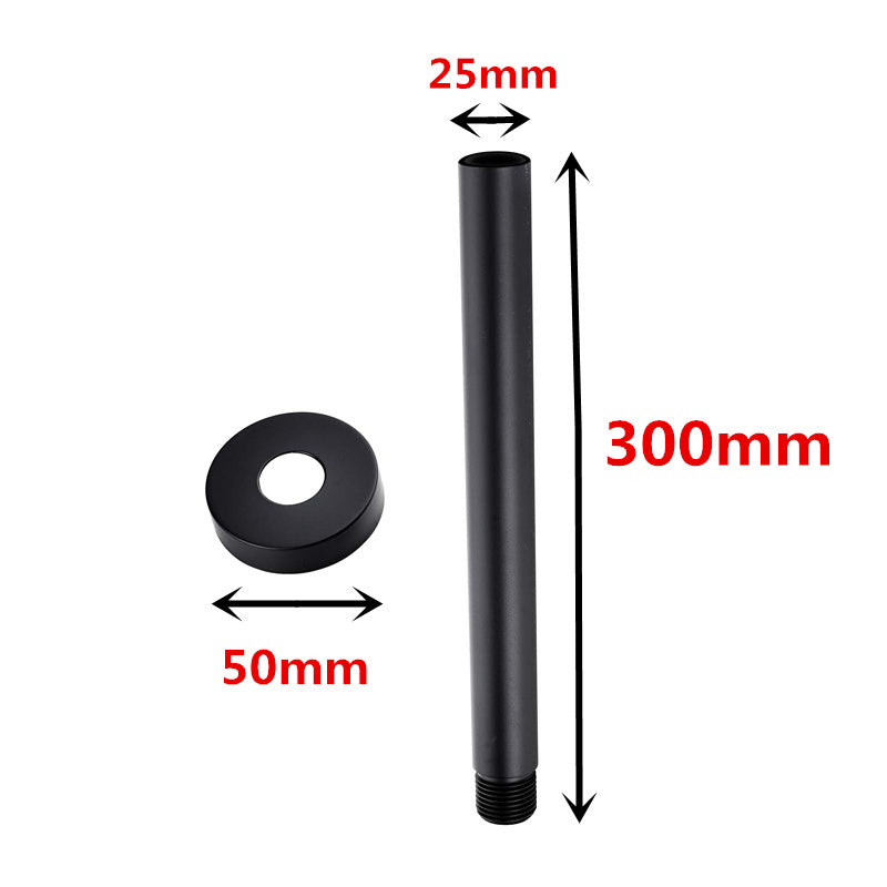 300mm Black Ceiling Shower Arm - MTO Marbles & Tiles Outlet