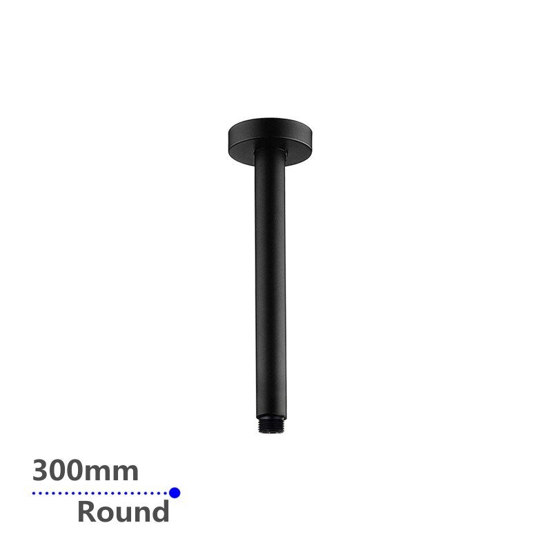 300mm Black Ceiling Shower Arm - MTO Marbles & Tiles Outlet