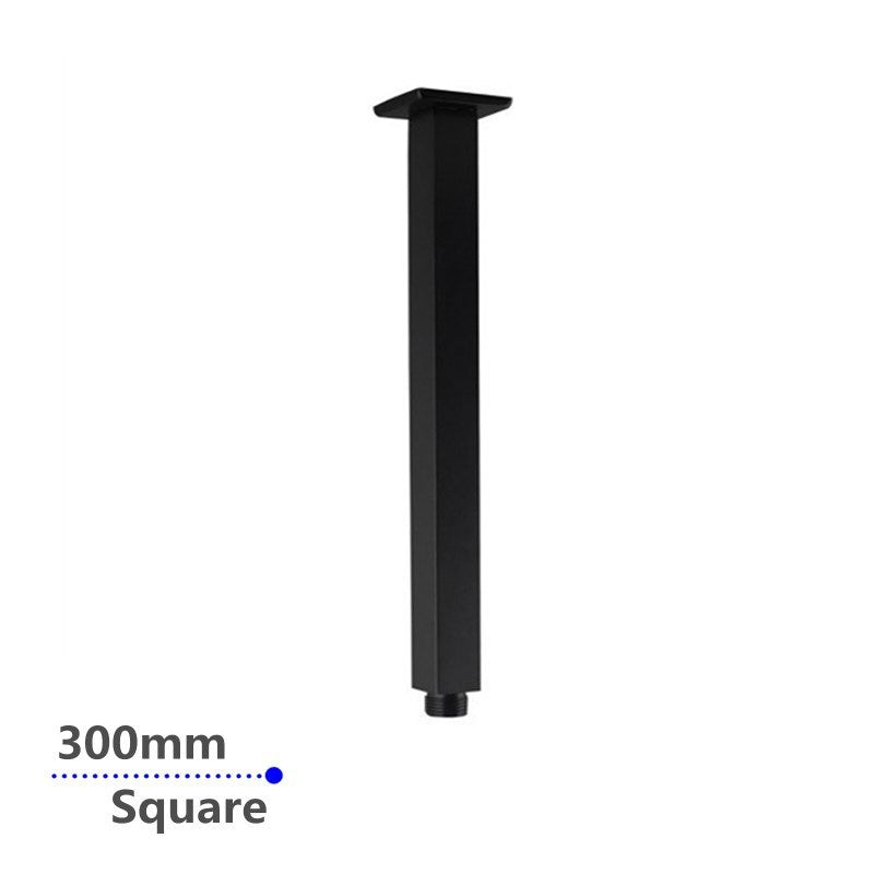 300mm Black Ceiling Shower Arm - MTO Marbles & Tiles Outlet