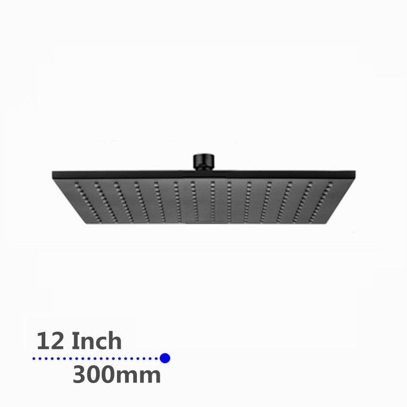 300mm Black Shower Head - MTO Marbles & Tiles Outlet