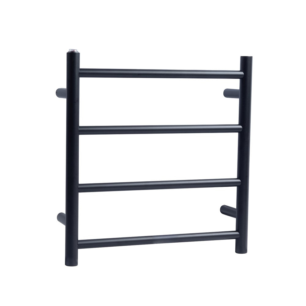Black Heated Towel Rack 4 Bars - MTO Marbles & Tiles Outlet