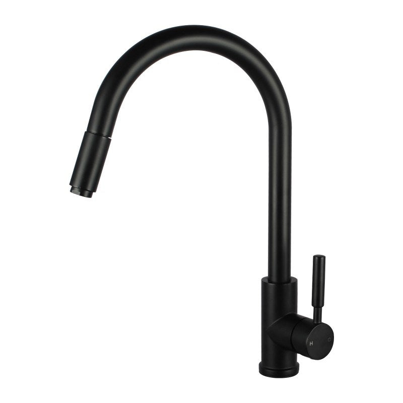 Black Pull Out Kitchen Mixer - MTO Marbles & Tiles Outlet