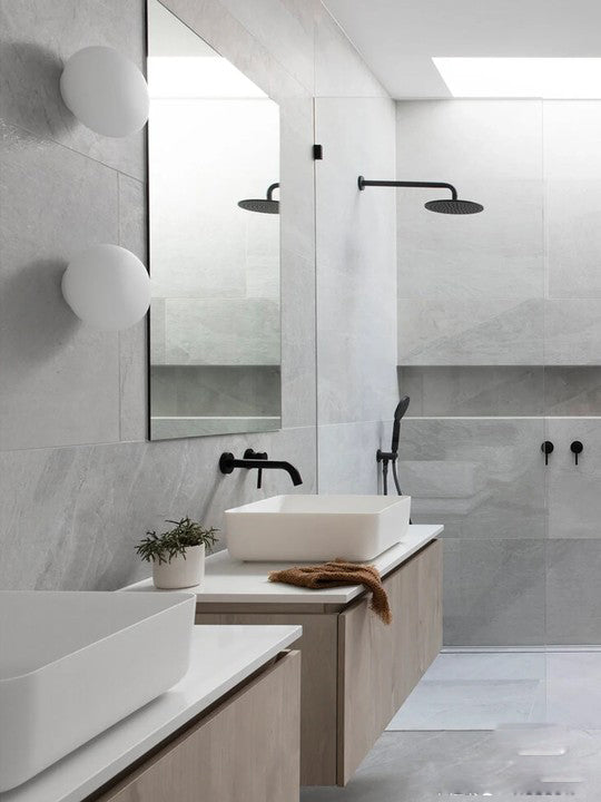 Black Shower Rail - MTO Marbles & Tiles Outlet